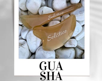 Scraper Massage Board Gua Sha Facial Massager Set Jade Stone Scraping Tools for Skin Tightening,  Blood Circulation