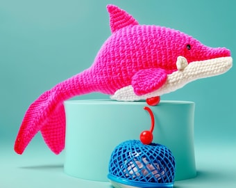 Gehaakte dolfijn Amigurumi patroon PDF - schattig beginnersvriendelijk zeedier DIY speelgoed, handgemaakt cadeau-idee voor oceaanliefhebbers