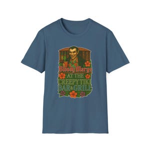 Shirt Vampire Tiki Bar – Bloody Marys at the Creepy Tiki – grappig gotisch Halloween-cocktail-T-shirt