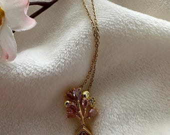 Up House Balloon Necklace, Floating House Pendant, Gold Stainless Steel Necklace, Adventure Jewelry, Minimalist Travel Charm,