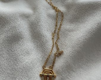 Gold Chain Necklace, Chunky Link Necklace, Stainless Steel Statement Jewelry, Serenay Sarıkaya Inspired Necklace, Trendy Minimalist Choker