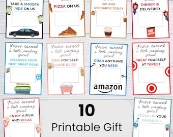 Editable Gift Card Holder, Printable Gift Card Book, Teacher Appreciation Gift, College Students, Teens, & Adults, Instant Download