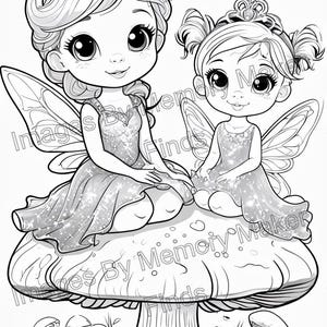 Enchanted Fairy Princess Coloring Bundle – Digital Download for Kids | Whimsical Fairy Tale Art & Printable Princess Pages for Magical Tales