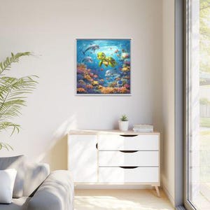 Décoration de chambre de bébé sous la mer | Stickers et oeuvres d'art murales océan, impressions marines, lot de téléchargements numériques | Chambre de bébé, océan imprimable, paquet de 5