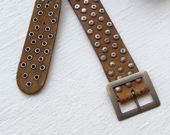 Studded Leather Belt