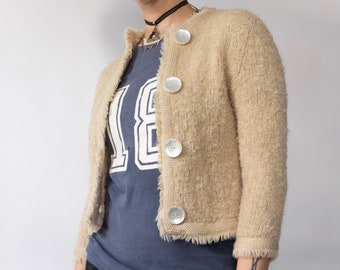 50s Rosanna Shag Bouclé Cardi