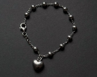 Heart Charm Ball Chain