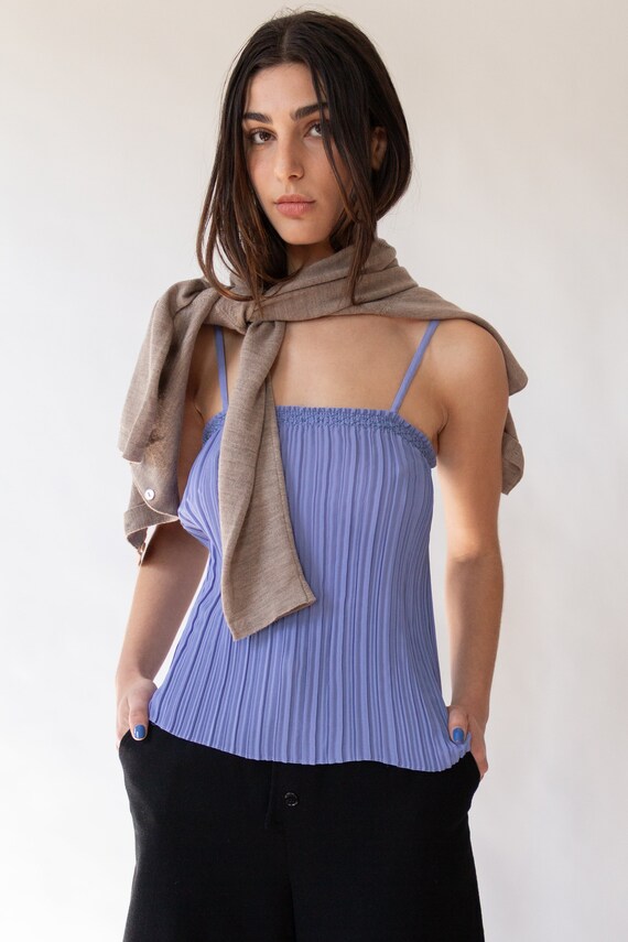 80s Violet Pleat Camisole - image 2