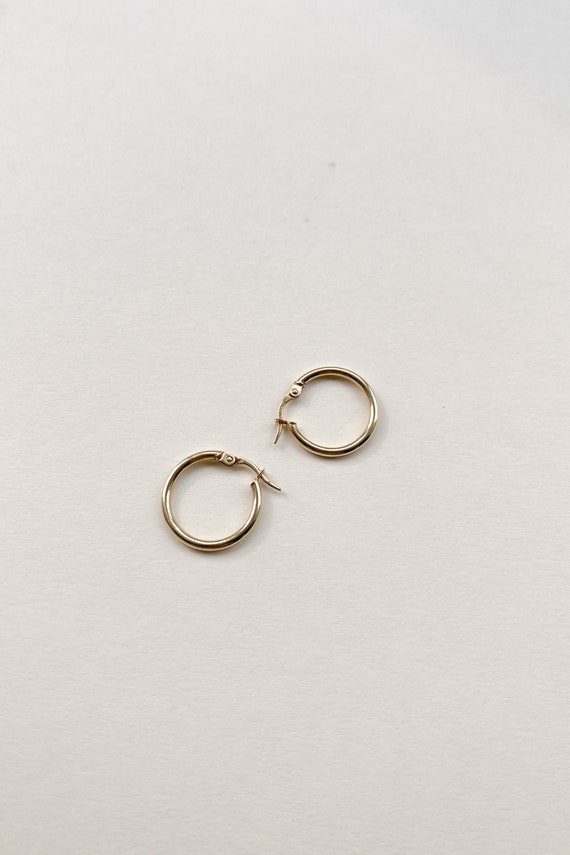 Small 14K Gold Hoops