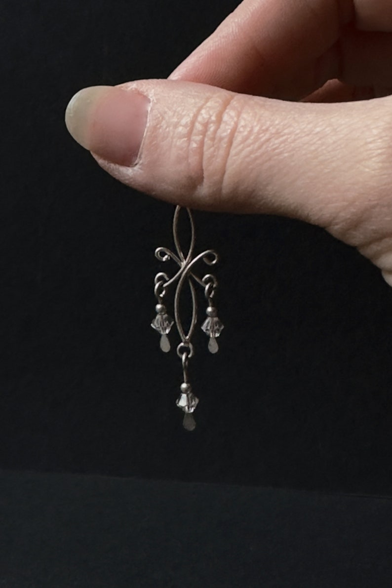 Sterling Chandelier Earrings image 3