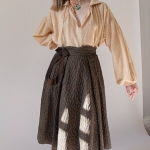 50s Brocade Pleated Skirt 0/2 image 6