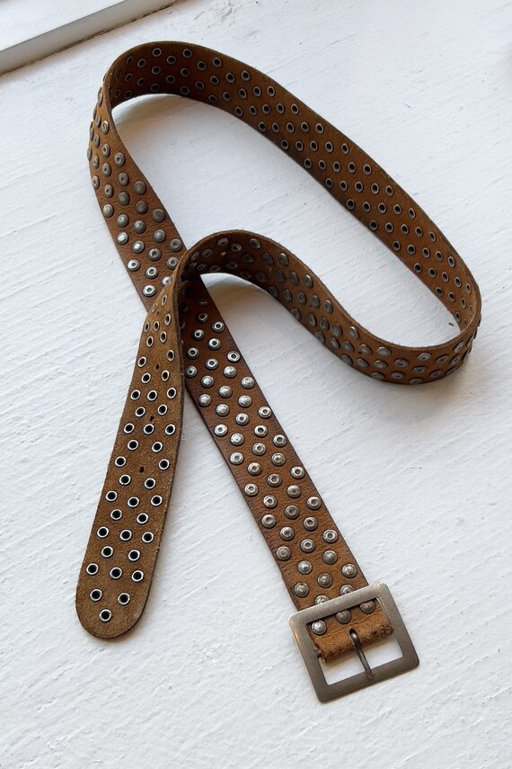 70s Rocker Belt 70s studded belt - Gem
