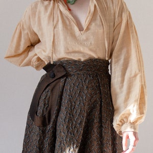 50s Brocade Pleated Skirt 0/2 image 2