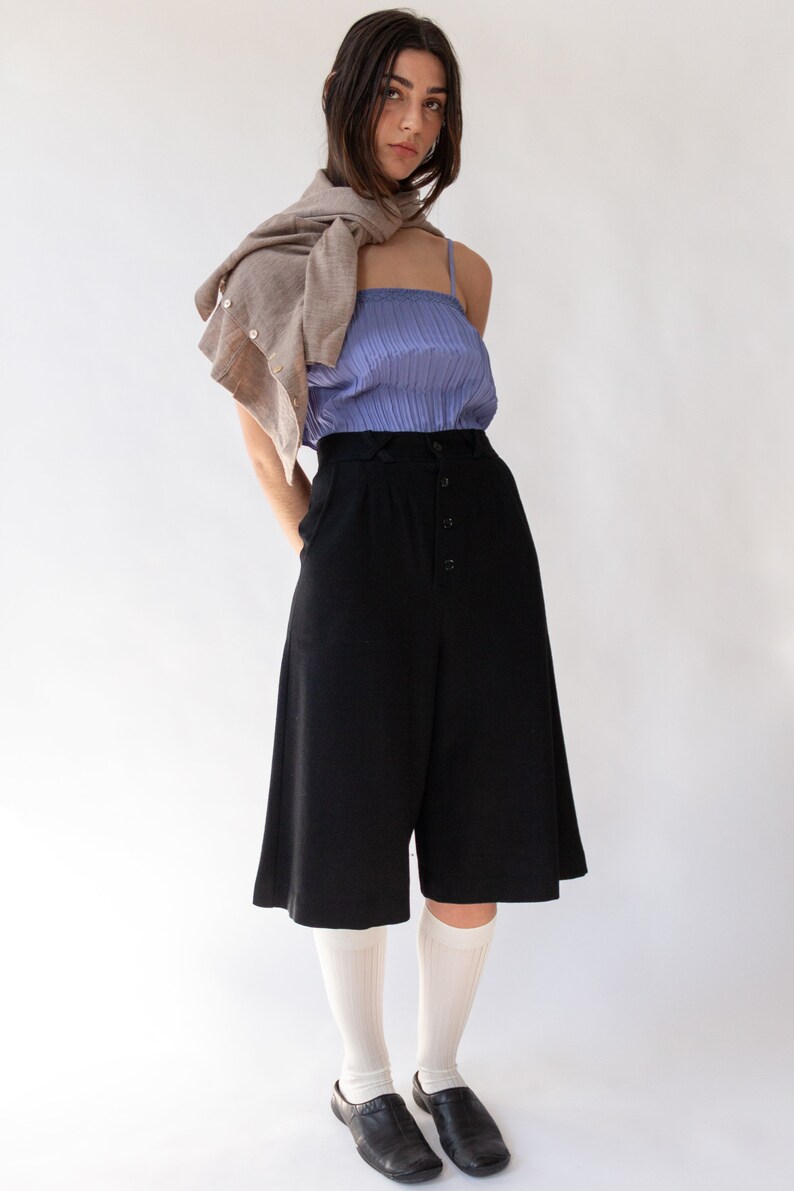 70s Wool Wide Culottes sz 2/4 image 2