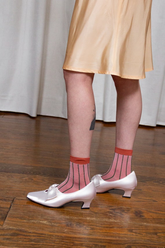1980s Satin Renaissance Heels | 8