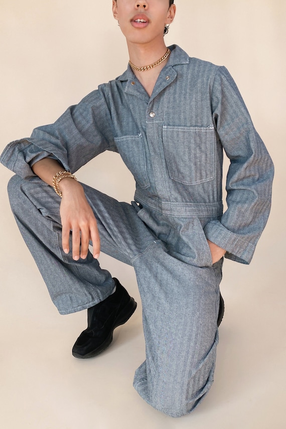 1970s Deadstock Herringbone Coveralls
