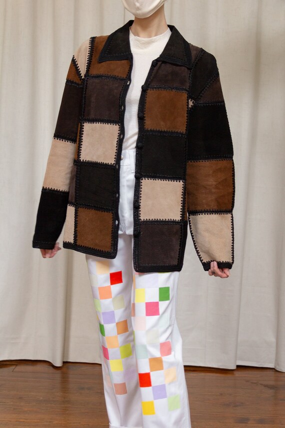 1970s Leather Patchwork Jacket