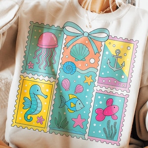 Ocean Plant Toddler Tee PNG: Summer Vacation Design (Digital Download)