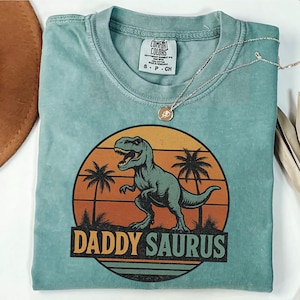 Papá Saurus PNG, Papá T-Rex PNG, Camiseta divertida de dinosaurio para papá, Sublimación de papá jurásico, Diseño de regalo para papá prehistórico
