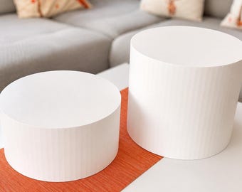 Round - Upto 34cm Plinths - Custom Sizes - Food / Buffet Riser - Table Plinth - Cake Stand - Wedding Cake - Buffet Table - Dessert Stand