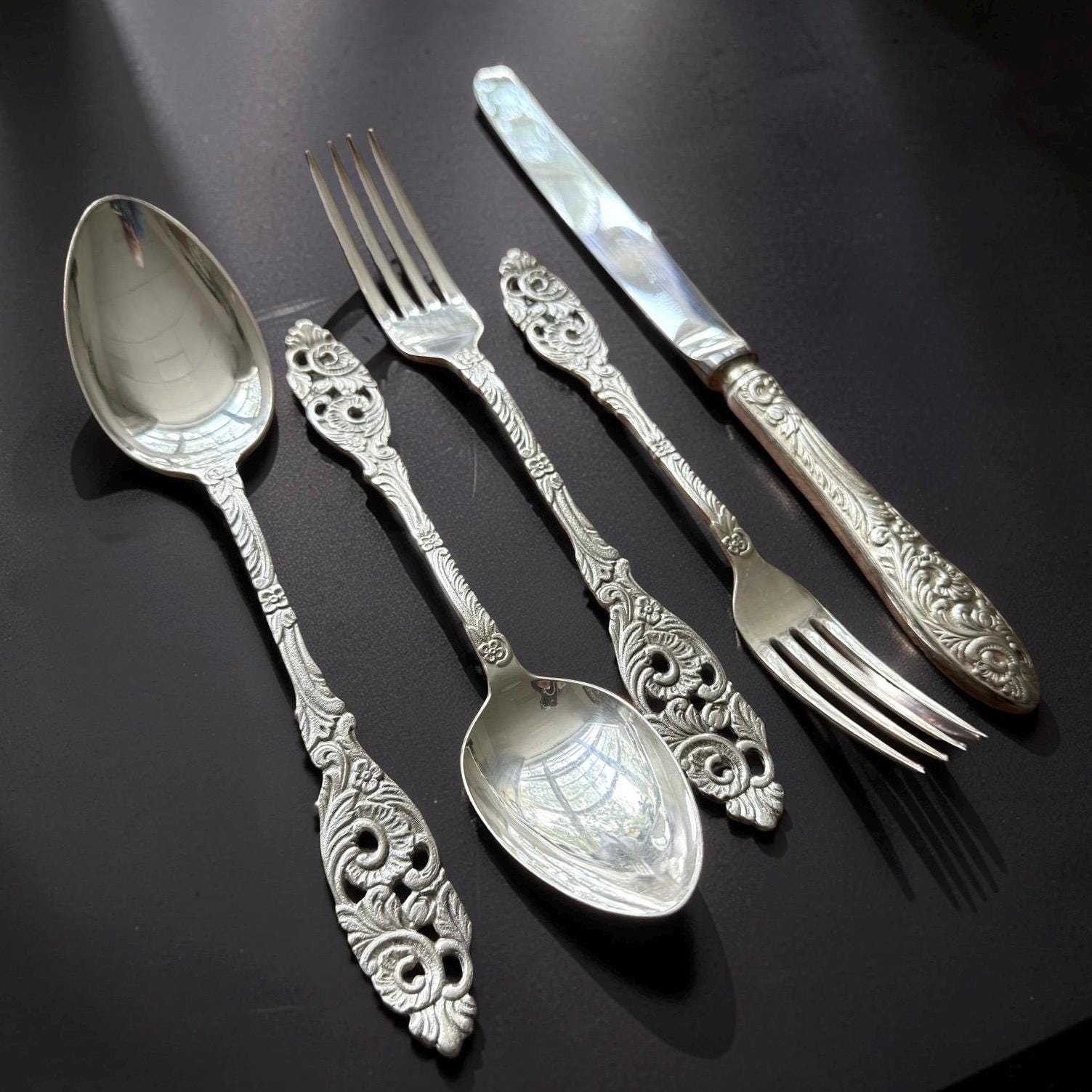 アンティーク雑貨 Silver teaspoon. 830Silver and 925Silver Buy Old Silver Teaspoon Online In India - Etsy India
