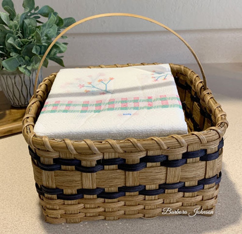 Digital Download, Basket Weaving Pattern, Napkin Basket, Square Basket