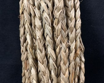 Braided Seagrass - 3/8" Wide - Basket Weaving - Natural - 3/8" Flat Braided Seagrass - 1lb. Bundle