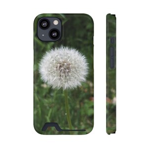 Telefoonhoesje, paardenbloemfotografie Make a Wish Paardebloem Uniek cadeau Accessoires, kaarthouder, originele fotografie, portemonnee-hoesje telefoon