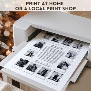 Custom Polaroid Photo Frame Anniversary Template, 1 Year Anniversary Gift for him and her, Valentines Day Gift, Printable Canva Template, Why you are My heart favorite, Editable Personalized Anniversary girlfriend Gift, DIY Love Story Photo Frame