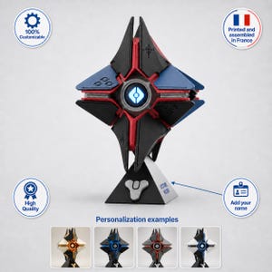 Specter Destiny Armory Forged figurine, LED, 3D fan art printing, gamer office decoration, geek gift