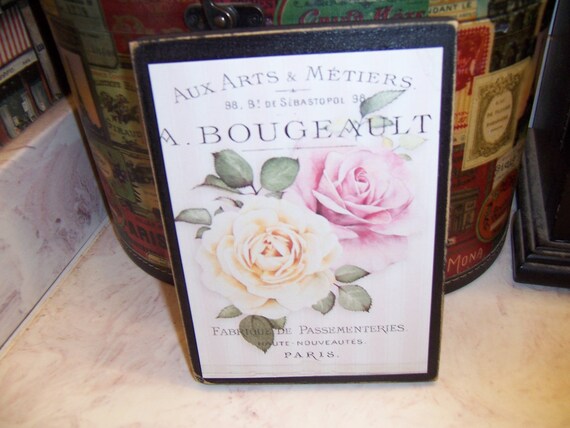 Paris Roses 8x11 Sign Paris Decor Paris Bedroom Decor Paris Theme Paris Girls Room Paris Bathroom Decor Paris Party Decor
