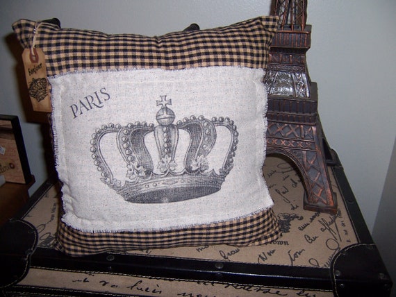 SMALL PARIS throw pillow Hotel Les Etoiles home decor FRENCH themed bedroom