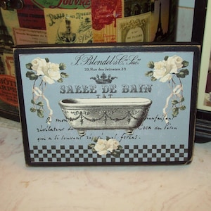 Salle De Bain Sign: French Farmhouse Bathroom Decor