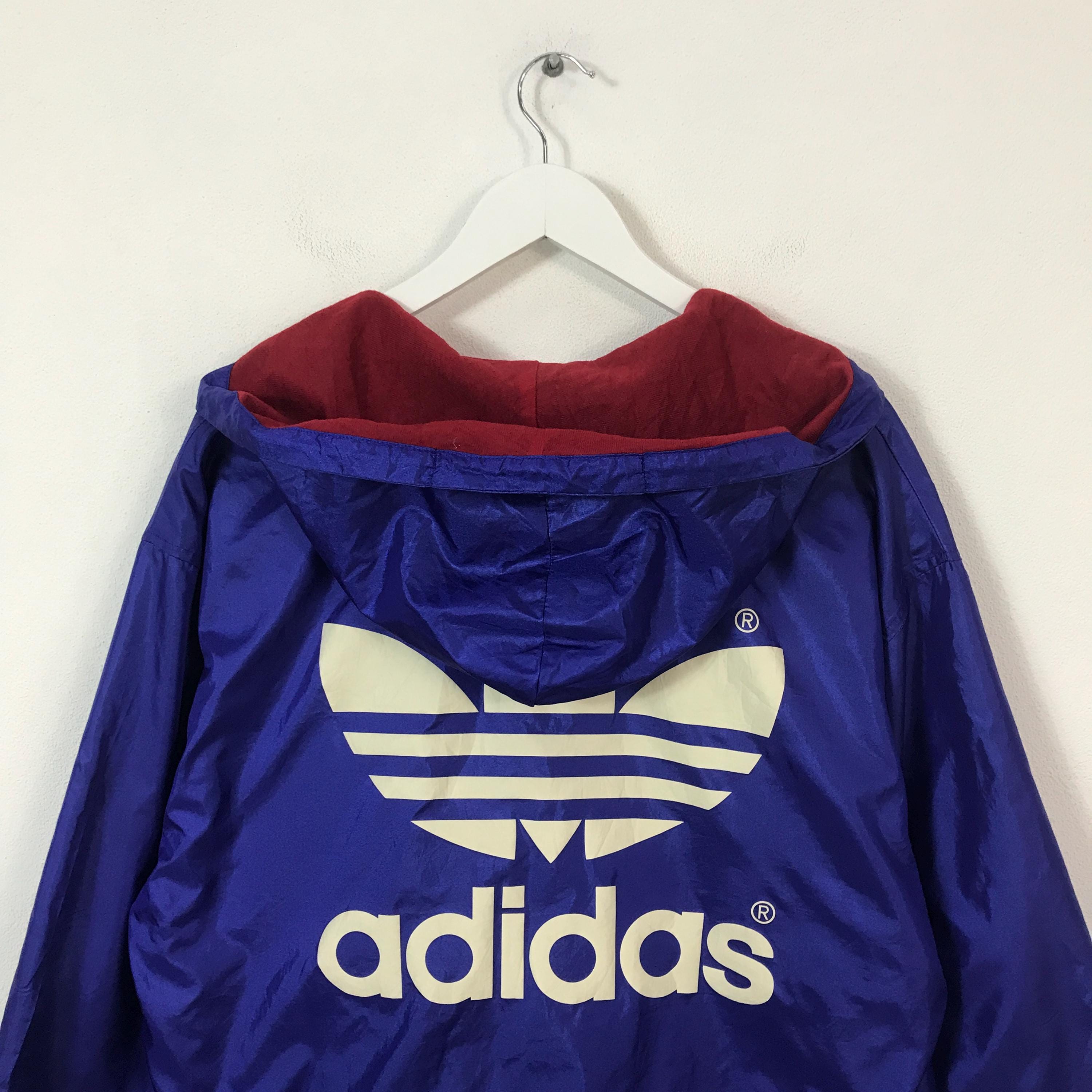 Vintage 90s Adidas Japan Snap Button Hoodie Jacket - Etsy