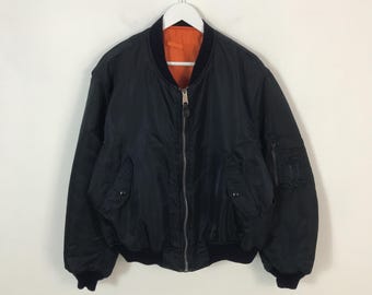 Vtg Flyer's Man Intermediate Ma-1 Bomber Jacket - Etsy