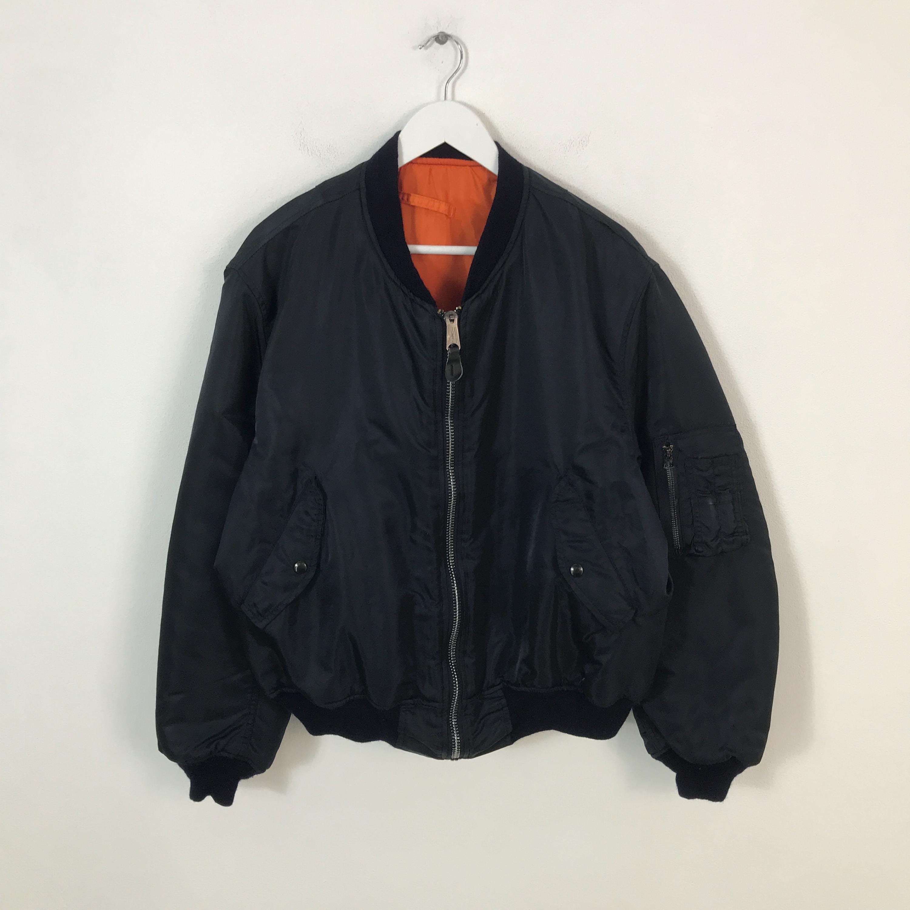 Vintage 90s Teesar Industries Flyer's Man Intermediate Ma-1 Bomber