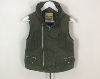 Back Number military design troop vest Bono design jacket