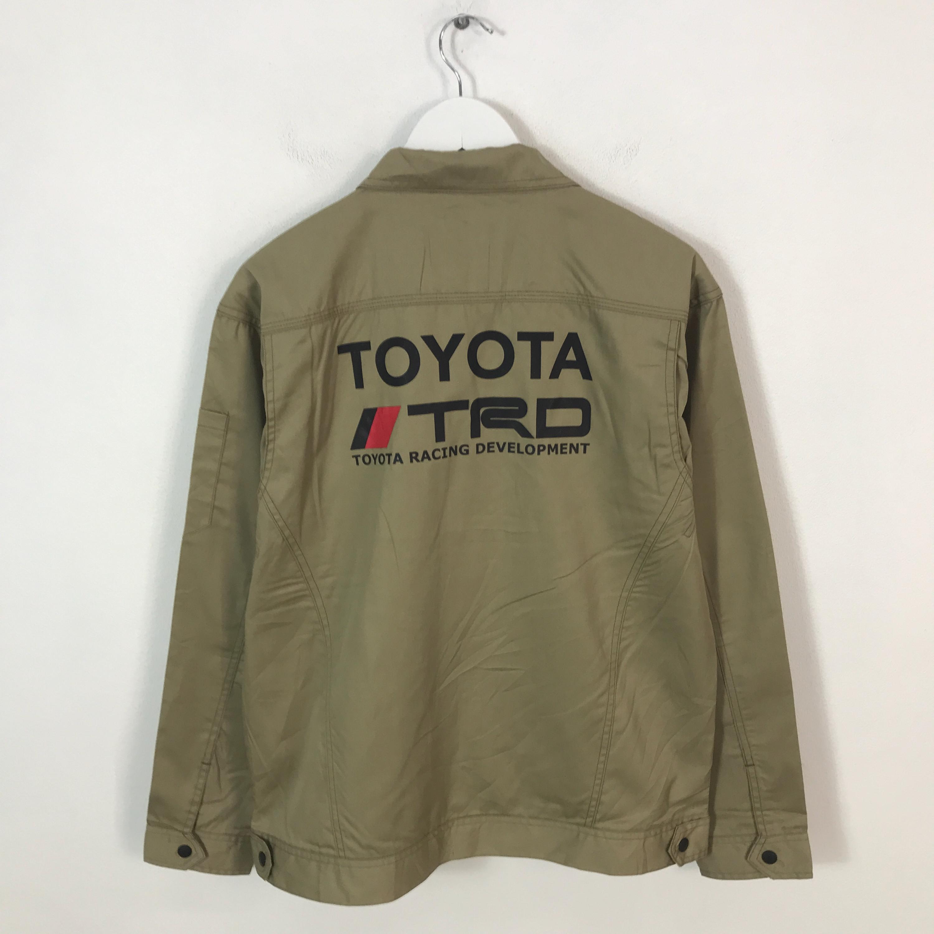 Vtg Toyota Trd Racing Uniform Brown Motorsport Custom Jacket