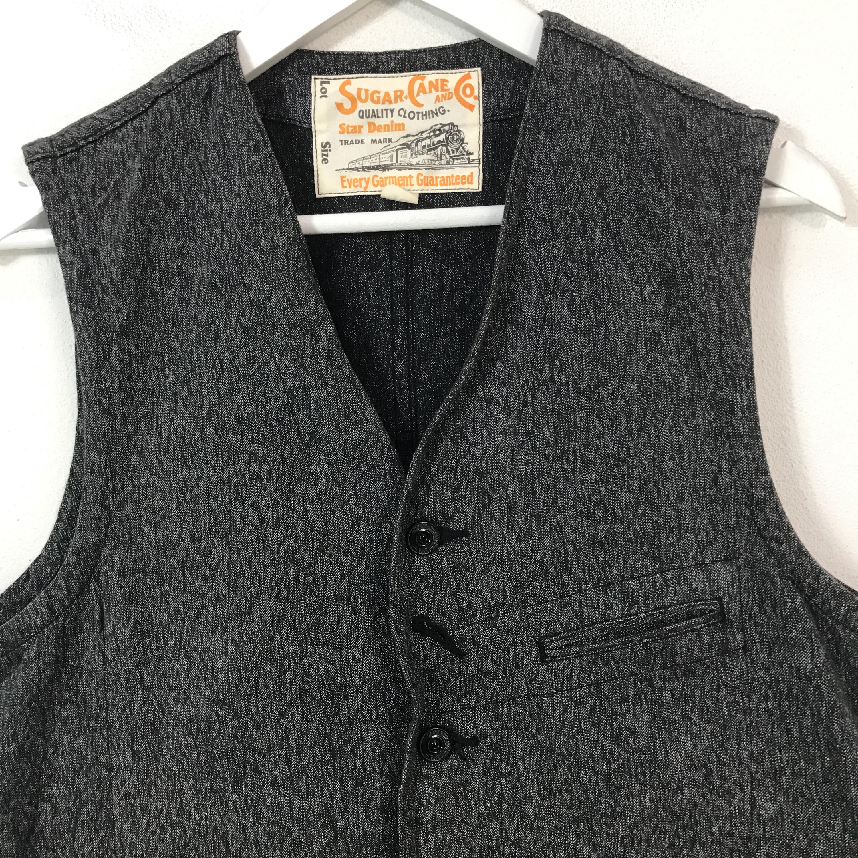 Vtg Sugar Cane Denim Vest Made in Japan - Etsy UK