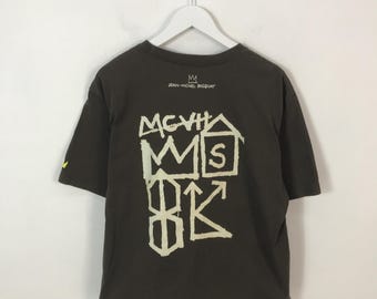 Camiseta vintage estilo cropped de Jean-Michel Basquiat