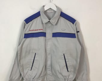SHIROMA グレー ジャケット USED Vtg Toyota Body Seiko Work Uniform Custom Jacket - Etsy