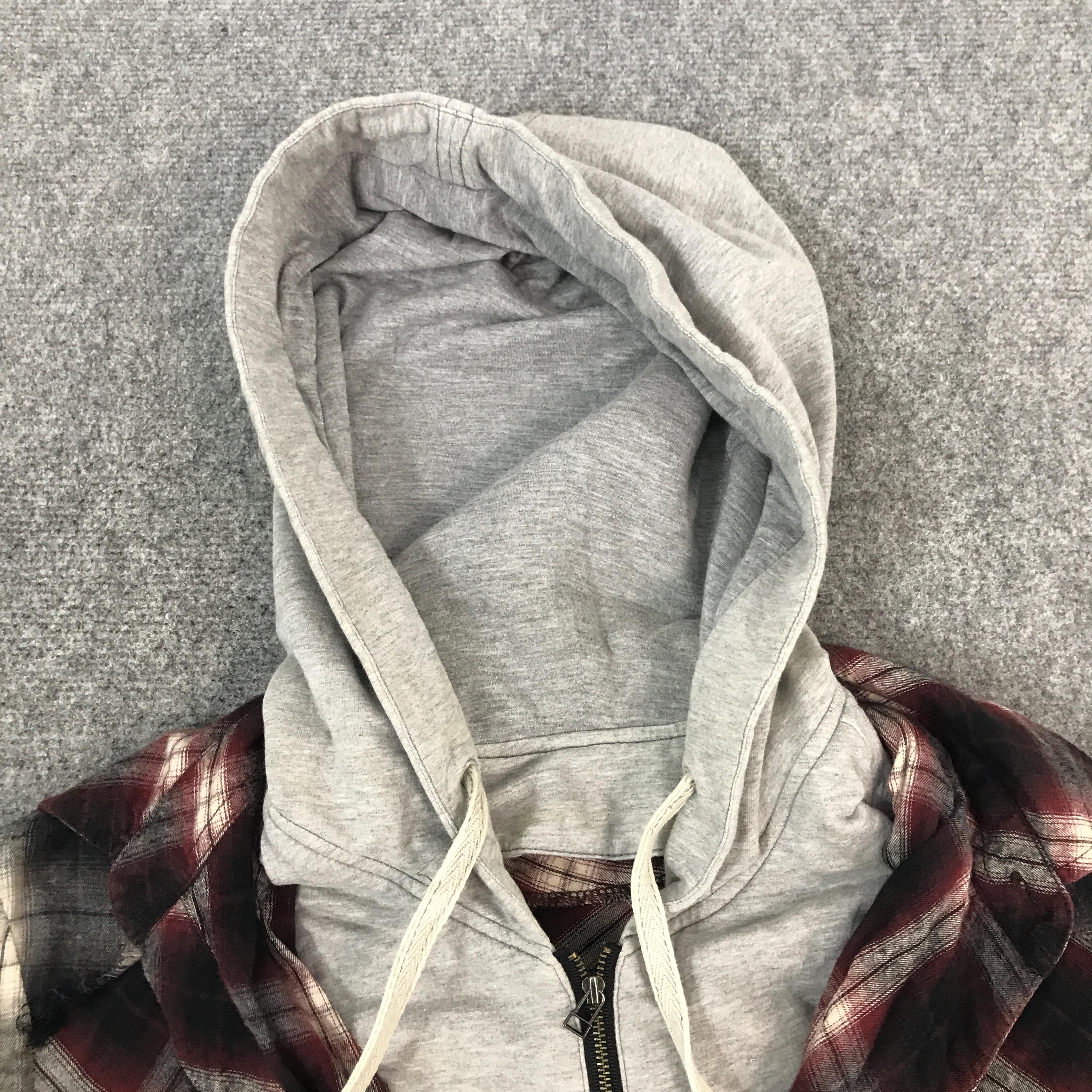 Vintage 14 Addiction Doubre Zipper Tartan Hoodie Jacket