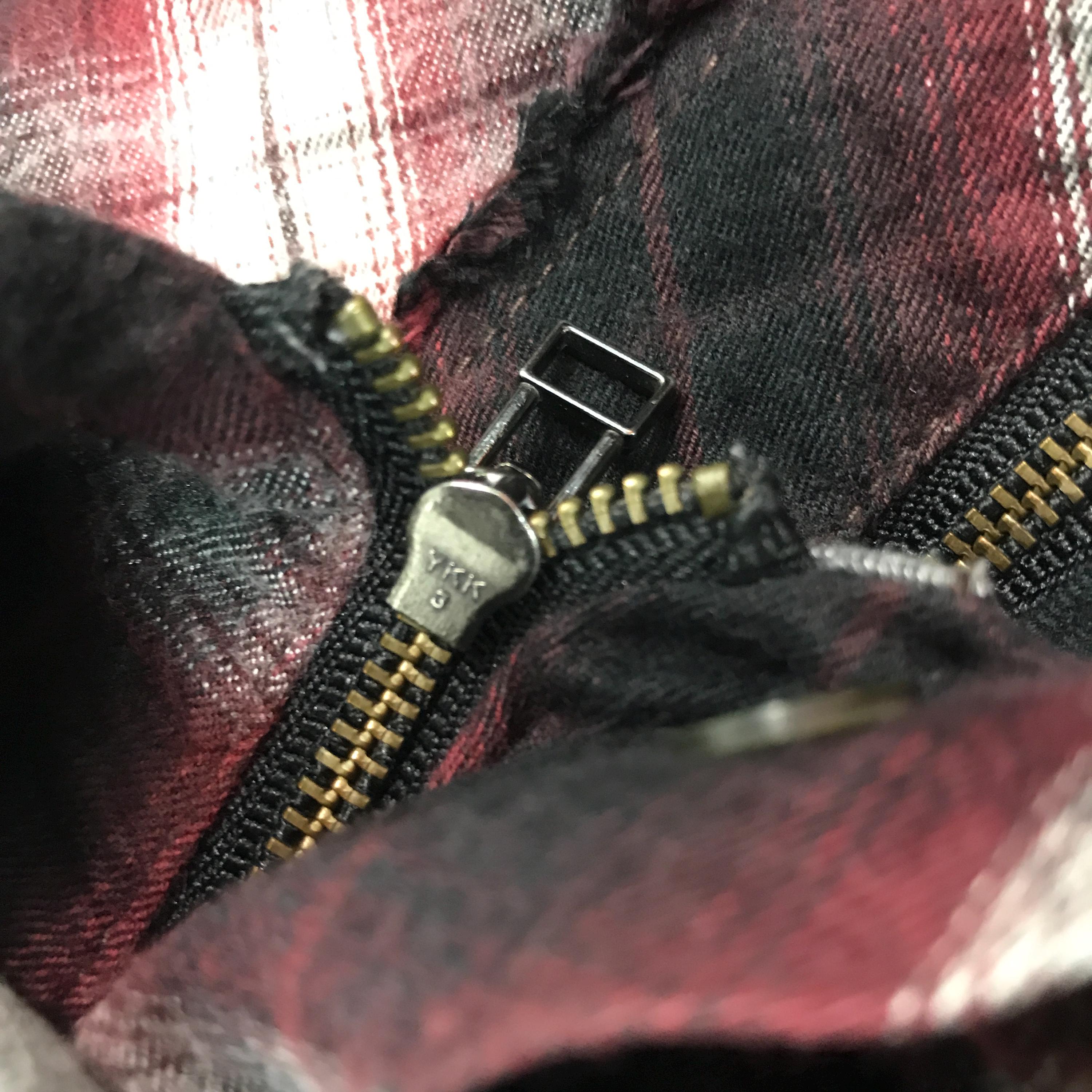 Vintage 14 Addiction Doubre Zipper Tartan Hoodie Jacket