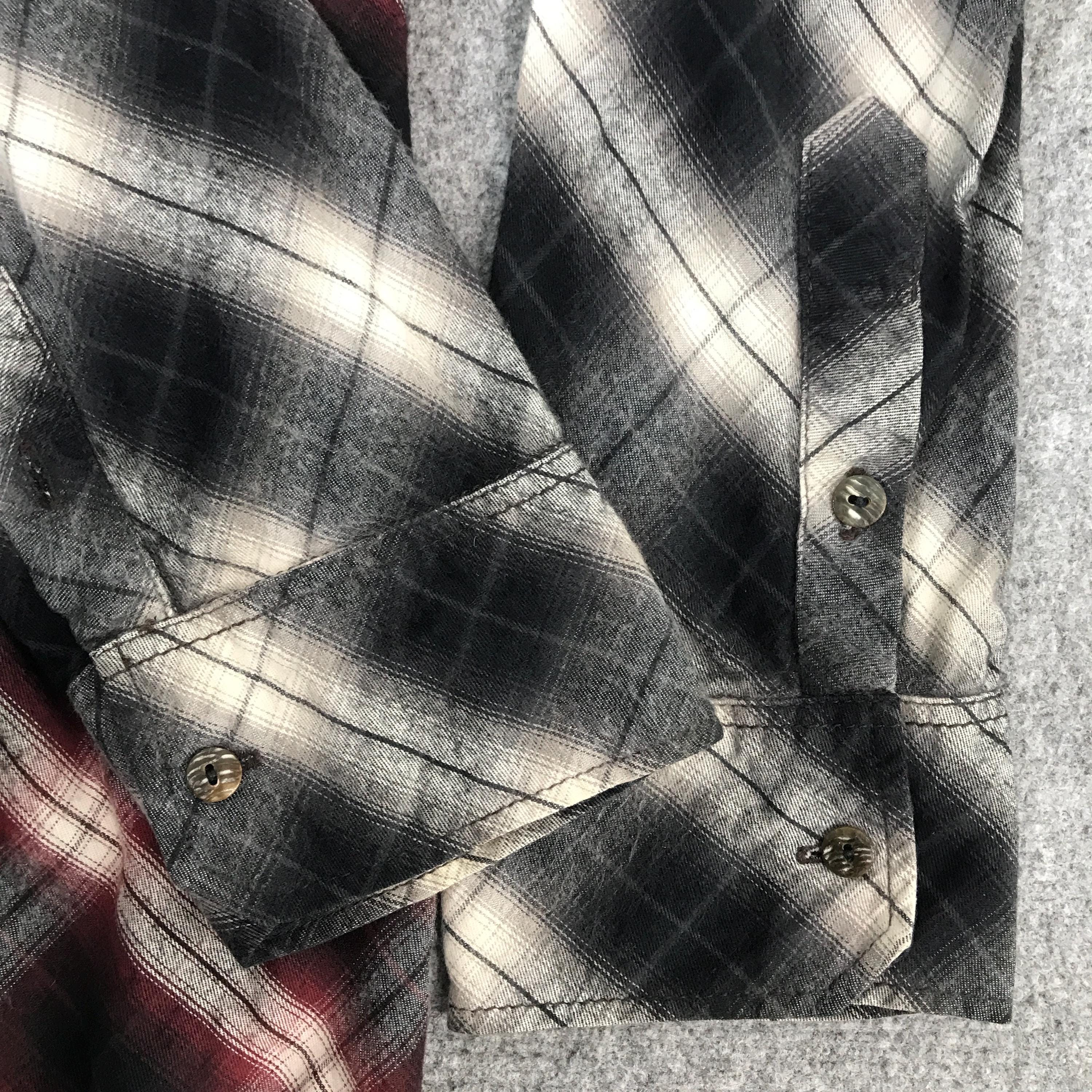 Vintage 14 Addiction Doubre Zipper Tartan Hoodie Jacket