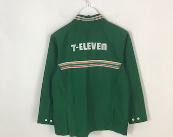 Vintage 7 eleven japan uniform shirt jacket