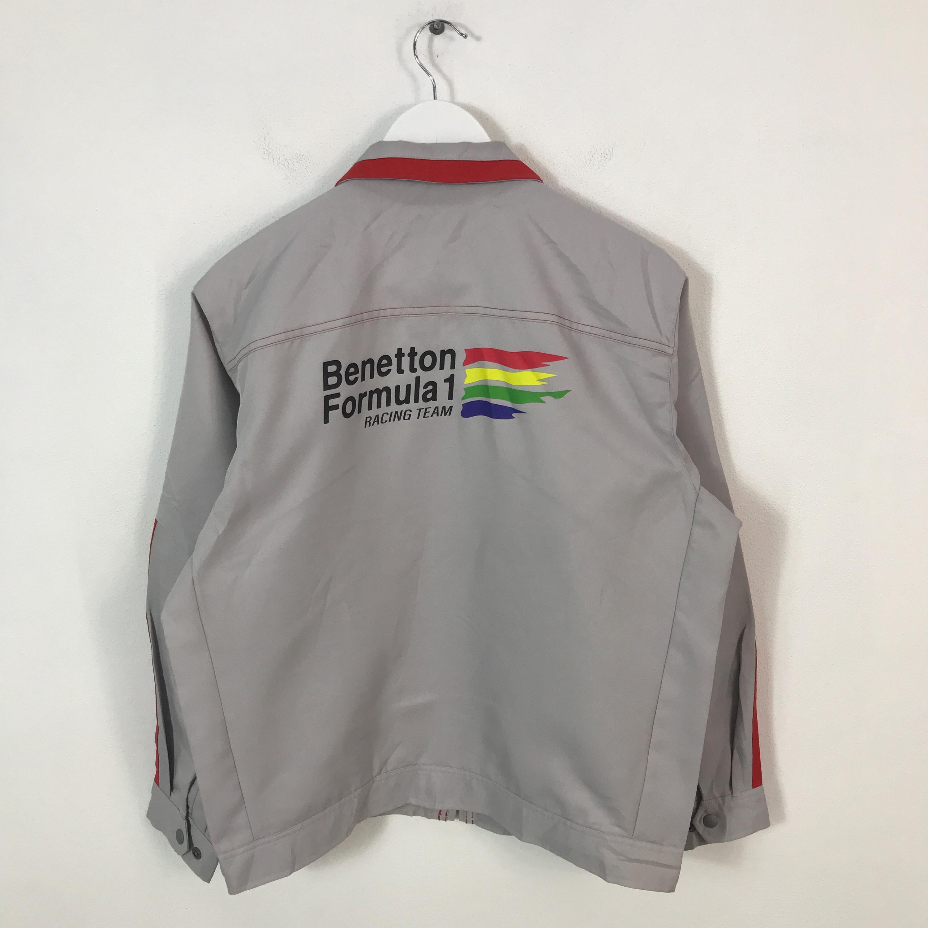 Vintage Benetton Formula 1 Zipper Sport Jacket - Etsy Vintage Benetton Formula 1 Zipper Sport Jacket - Etsy