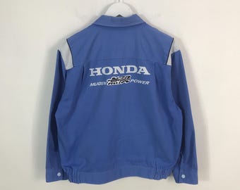 ヴィンテージ レア ホンダ 無限 刺繍 ロゴ レーシング ボンバー