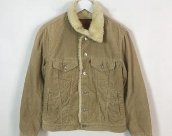 Vintage Edwin corduroy Tracker jacket fur sherpa