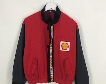 Vintage Shell Helix Oil Brand X Ferrari Work Uniform Japan Jacket
