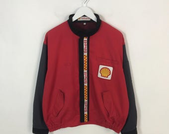 Vintage Shell Jacket Oil Brand Japan Work Uniform Racing Jacket - Etsy
